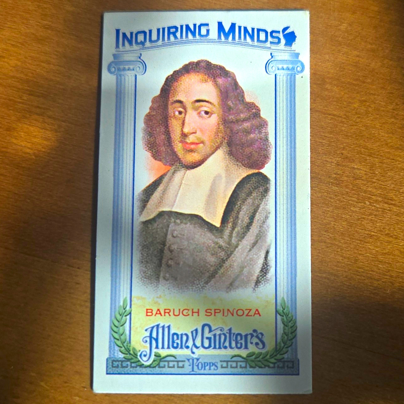 2013 Topps Allen & Ginter’s Inquiring Minds Insert Baruch Spinoza IM-BS