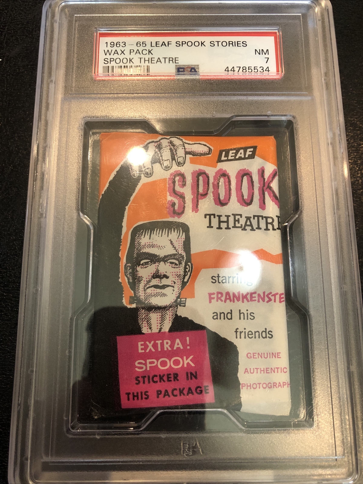 1961 LEAF SPOOK Sories Wax Pack  Spook Theatre - PSA 7