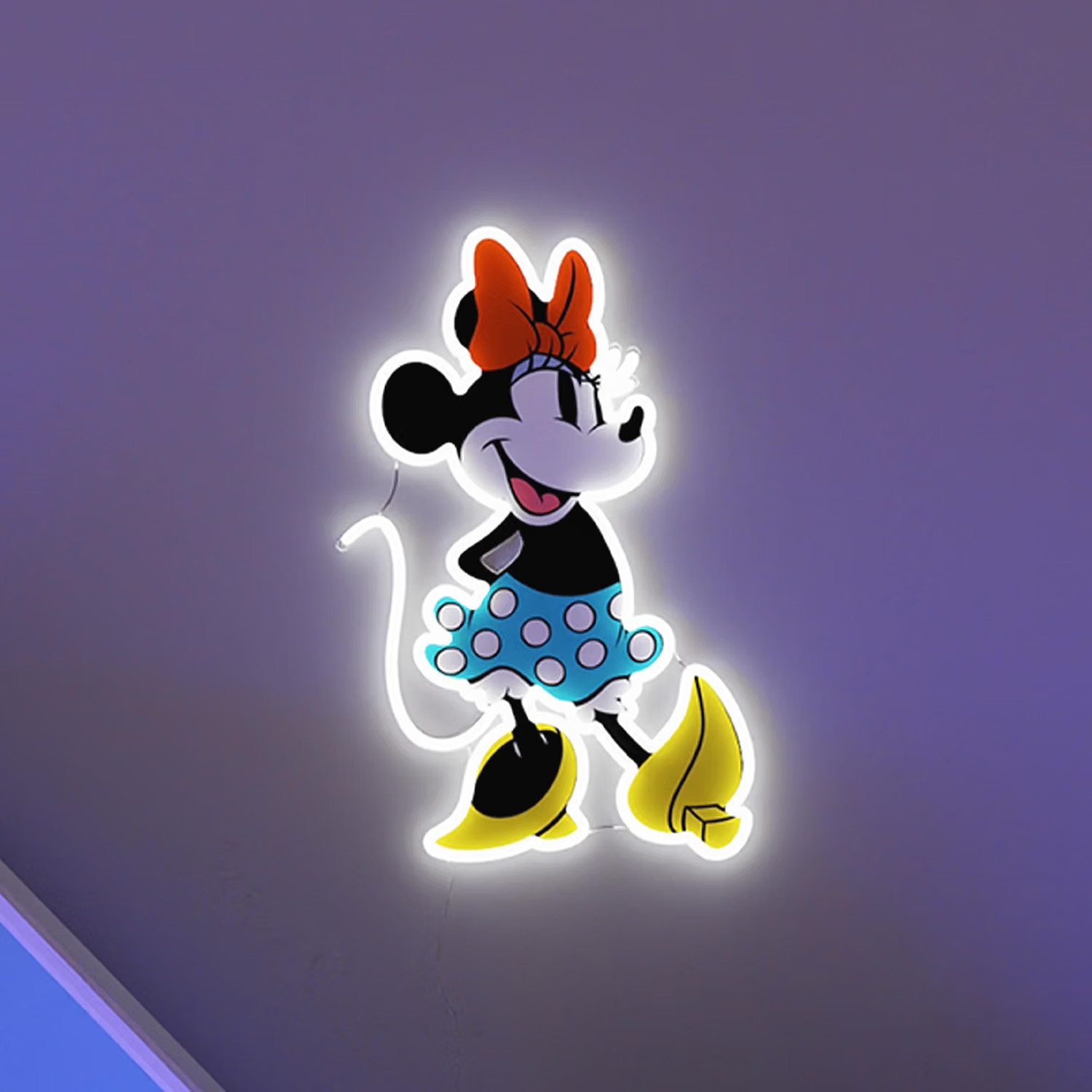 Yellowpop Neon Signs for Wall Decor, Disney Minnie Mouse (Full Body)