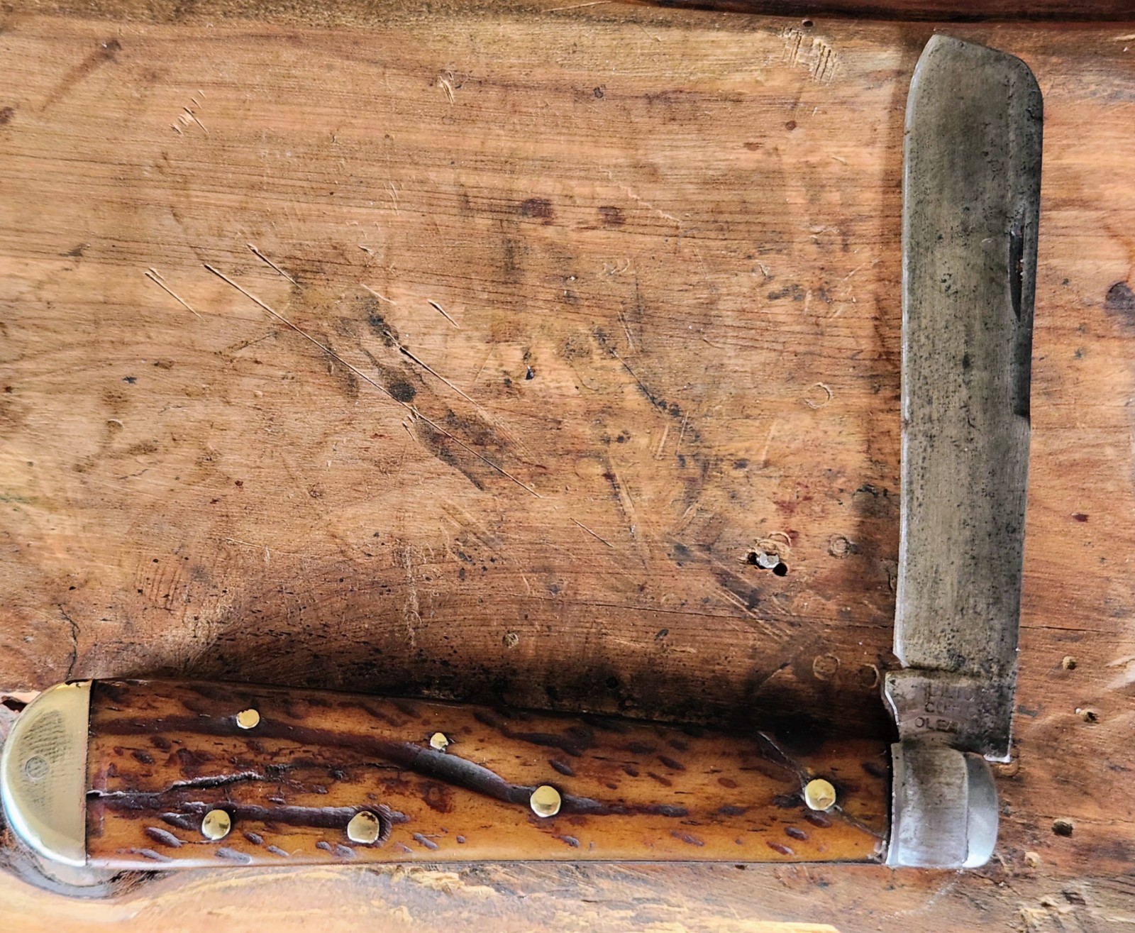 Union Cut Co. Vintage Rope Knife Ka-Bar Olean NY .