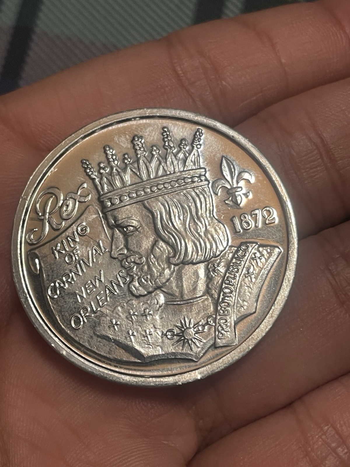 2026 Krewe Of Rex Silver Aluminum Doubloon Mardi Gras New Orleans