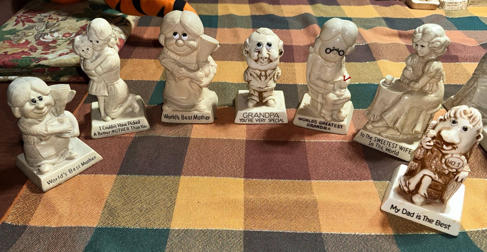 Vintage Russ Berrie Sillisculpt Lot of 7 Family/ Grandparents Vintage Russ Berrie Sillisculpt Lot of 7 Family/ Grandparents