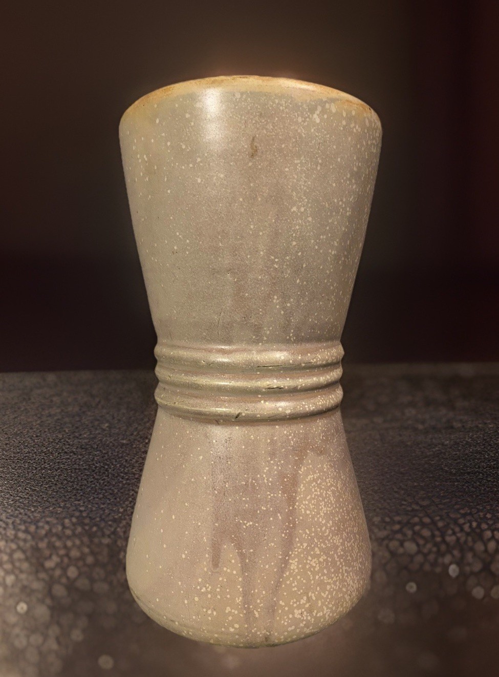 Signed Japanese Takatori Ware Stoneware Pounder Vase 11”