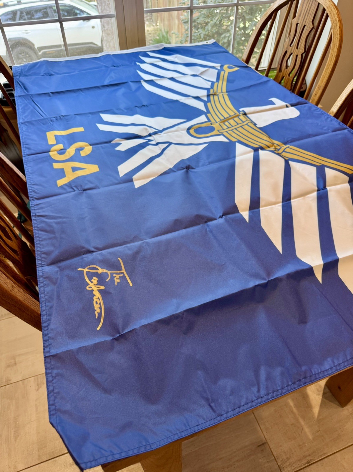 The Enforcer YouTube LSA Merch Signed Leaf Spring Army Flag + Sticker  ORB