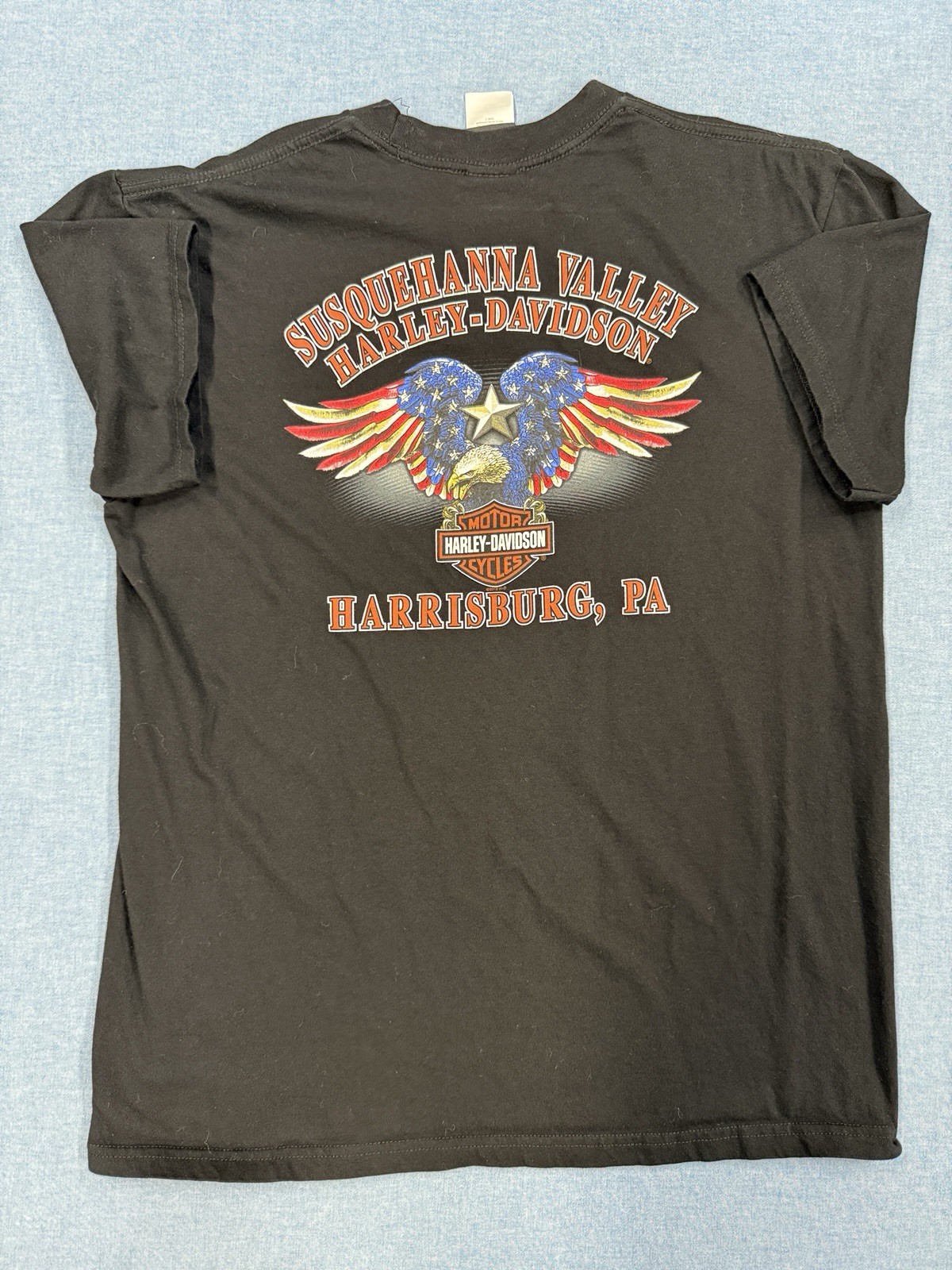 Harley Davidson T Shirt Men’s L. Susquehanna Valley HD PA