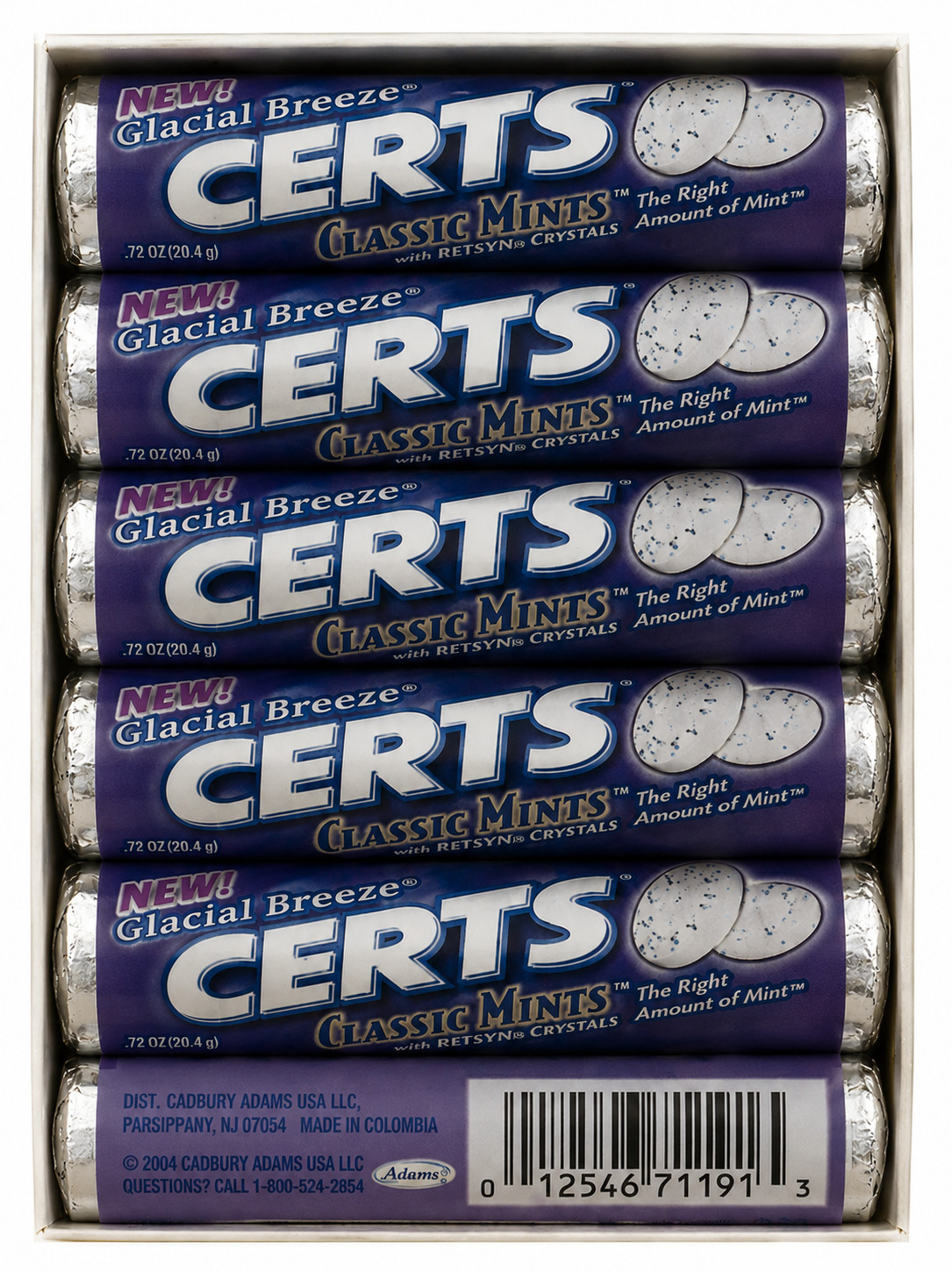 Certs Glacial Breeze Classic Mints 24 Rolls 144 Mints Discontinued Hard to Find Certs Glacial Breeze Classic Mints 24 Rolls 144 Mints Discontinued Hard to Find