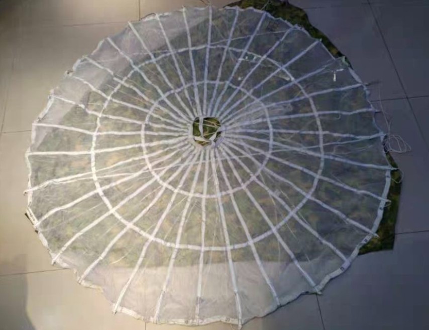 Aerospace Army Military Supply Cargo Drop Vintage Parachute Diameter 2.2m/7.15Ft Aerospace Army Military Supply Cargo Drop Vintage Parachute Diameter 2.2m/7.15Ft