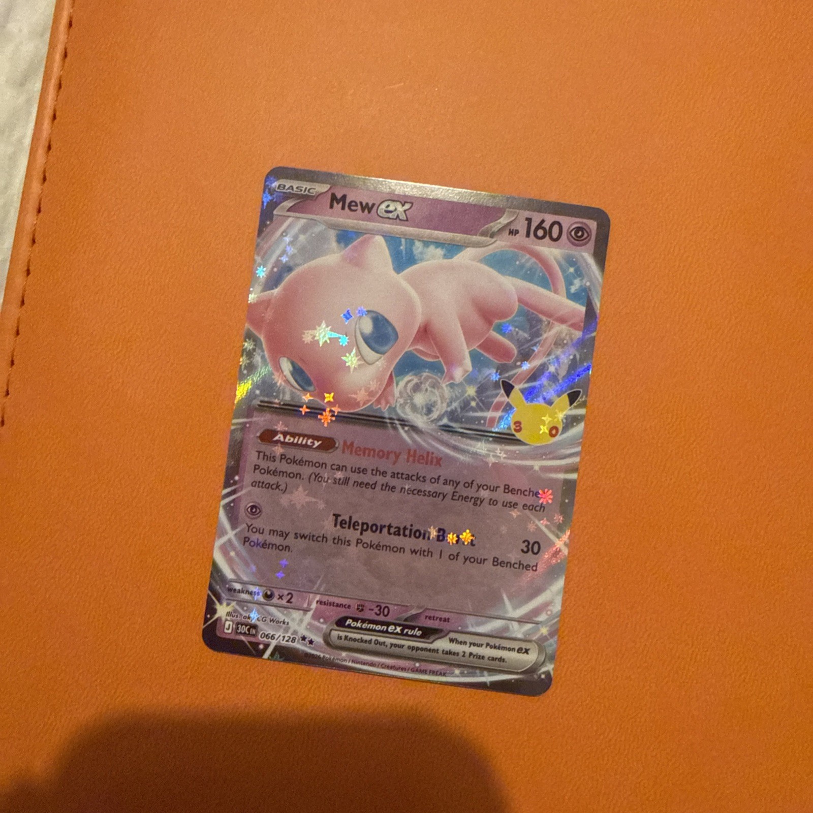 Mew Ex 066/128 Double Rare 30th Celebration set