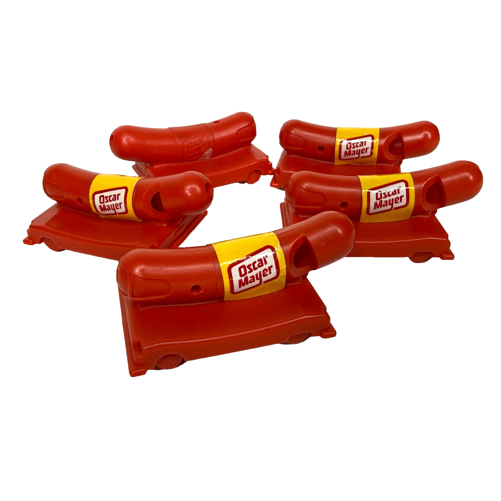 Vintage Oscar Mayer Wienermobile  Whistle Promotional Marketing Weiner Set Of 5