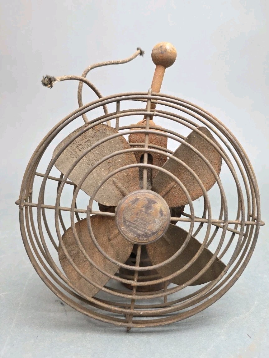 Vintage G.A. Ashton Auto Dash Fan Gopher St Paul MN Electric 1930-40's Untested