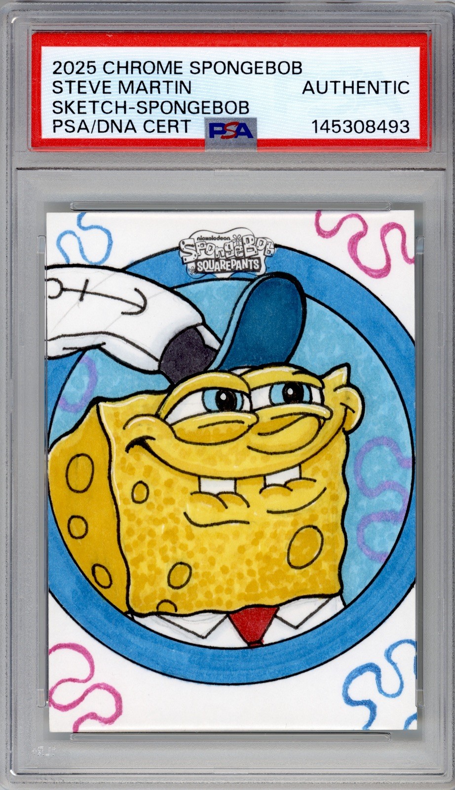 2025 Topps Chrome SpongeBob 1/1 Sketch Card 🧽 Steve Martin 2025 Topps Chrome SpongeBob 1/1 Sketch Card 🧽 Steve Martin