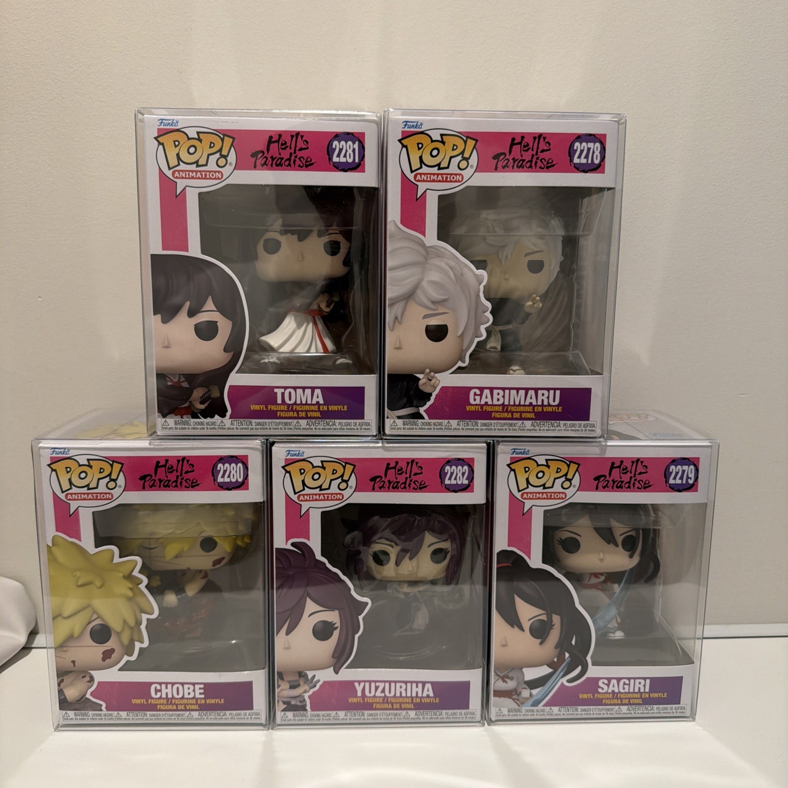 Funko Pop Hells Paradise Wave 1 + Protectors Included