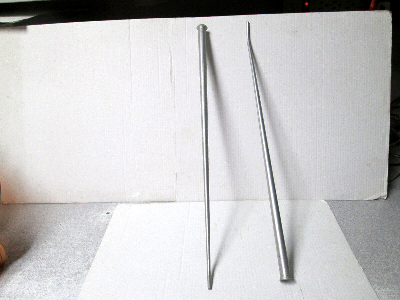 2 PCS SUPER S@LE USA NEW OLD STOCK 15” STRAIGHT EAGLE PUMP OIL CAN SPOUT NOZZLE