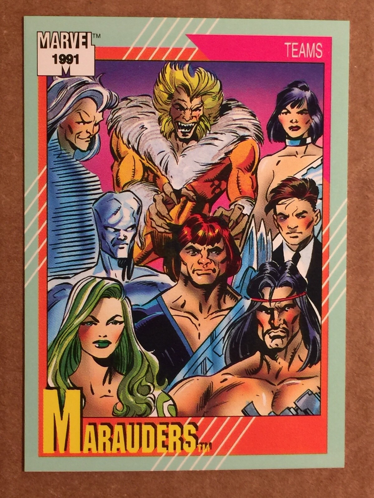 1991 Marvel Comics Impel Trading Card #158 Marauders. Vintage