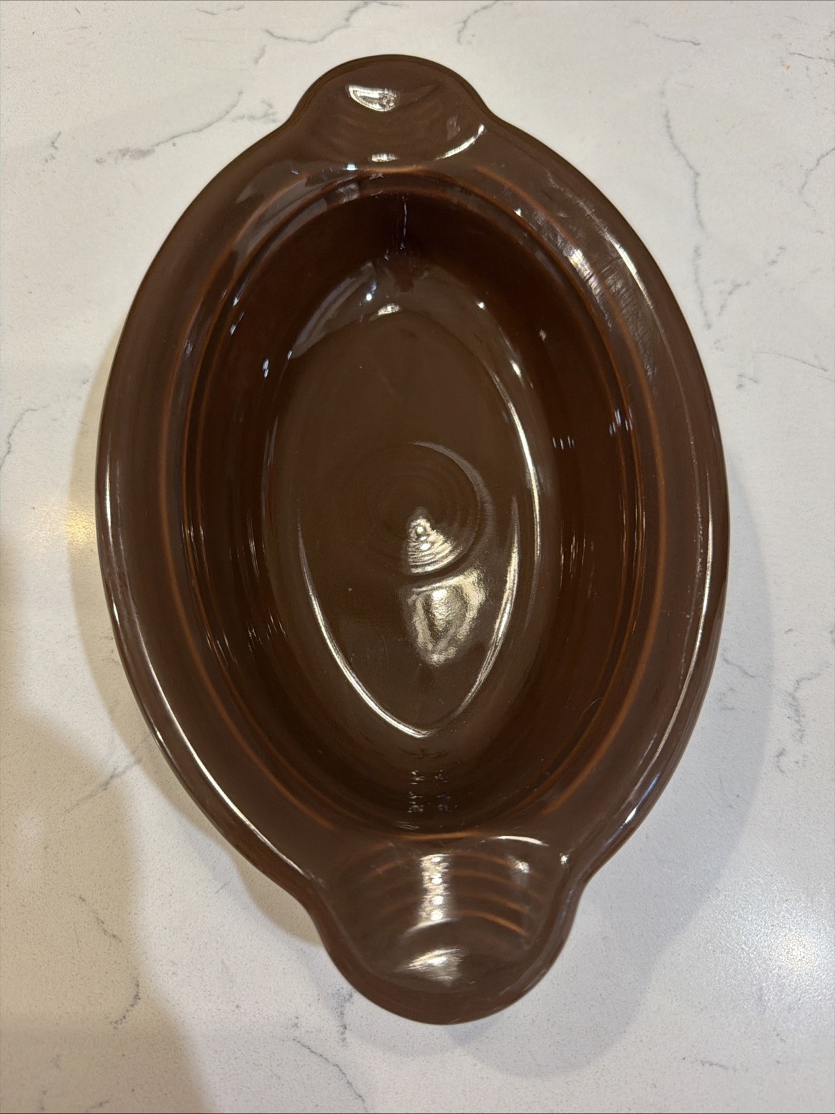 Homer Laughlin Fiesta Open Individual Casserole Dish in Retired Chocolate Brown