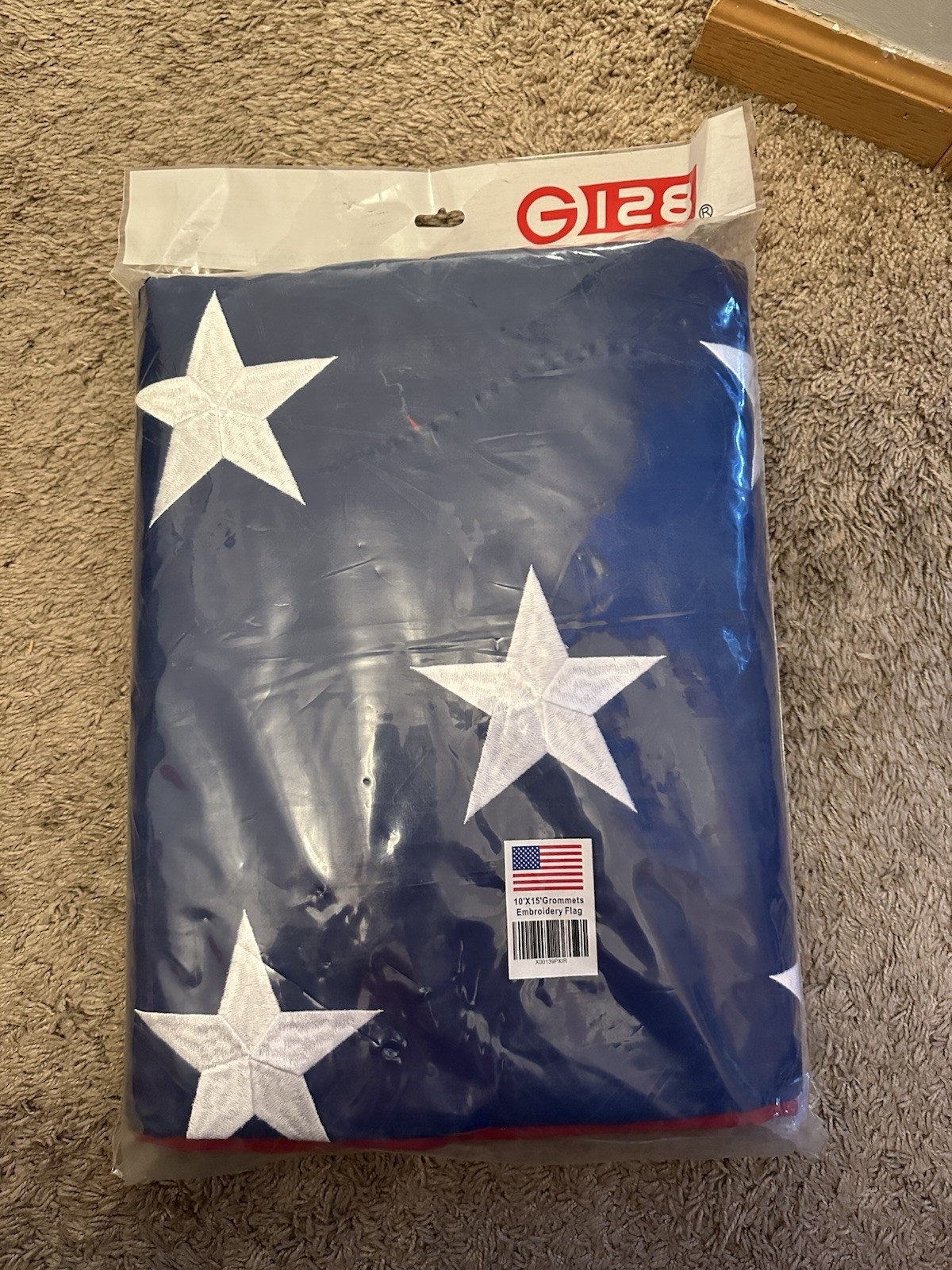 G128 – American Flag US USA | 10x15 ft | Embroidered Stars, Sewn Stripes