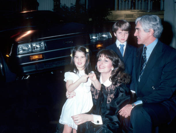 John DeLorean with family at Unveiling of the DeLorean Motor Car -- 1981 Photo 1