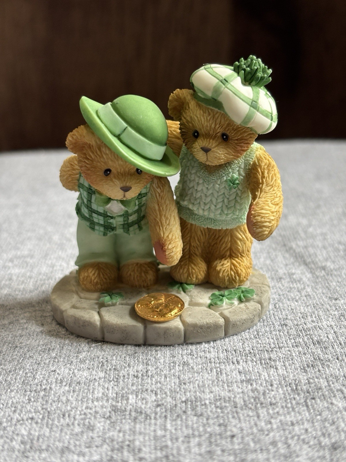Cherished Teddies Luck Is Always Right In Front Of You figurine 869333 Mini RARE Cherished Teddies Luck Is Always Right In Front Of You figurine 869333 Mini RARE