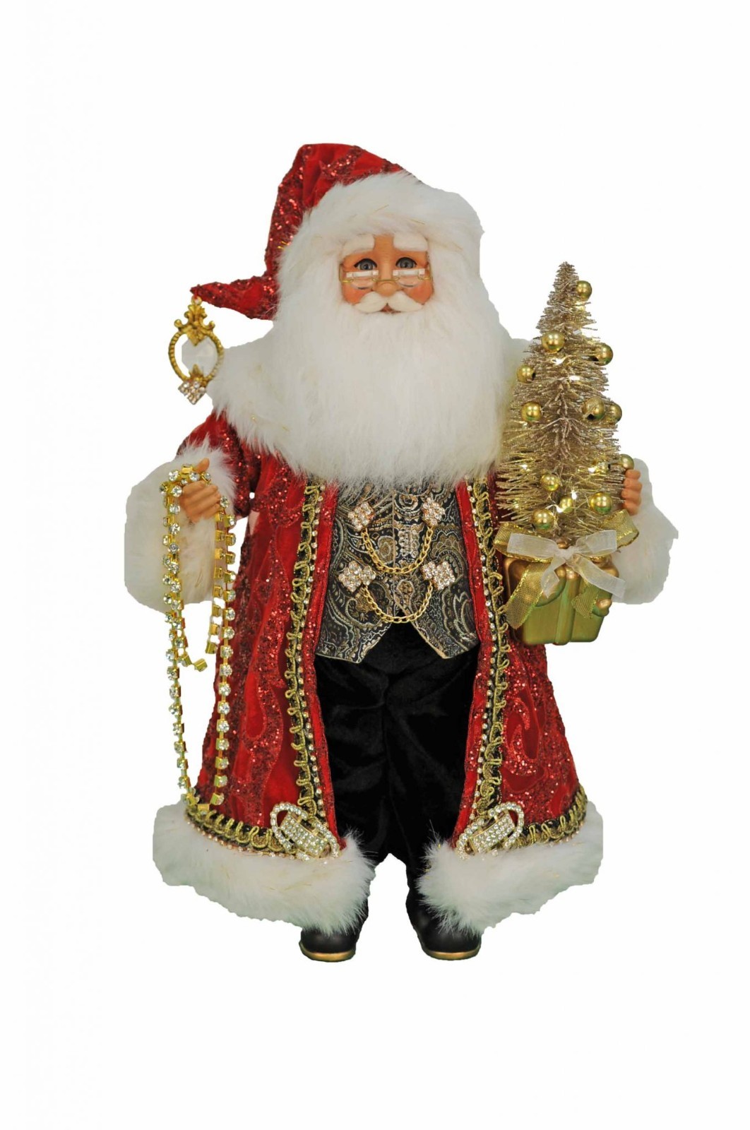 Karen Didion Originals The Lighted Traditional Elegance Santa CC16-200 Karen Didion Originals The Lighted Traditional Elegance Santa CC16-200
