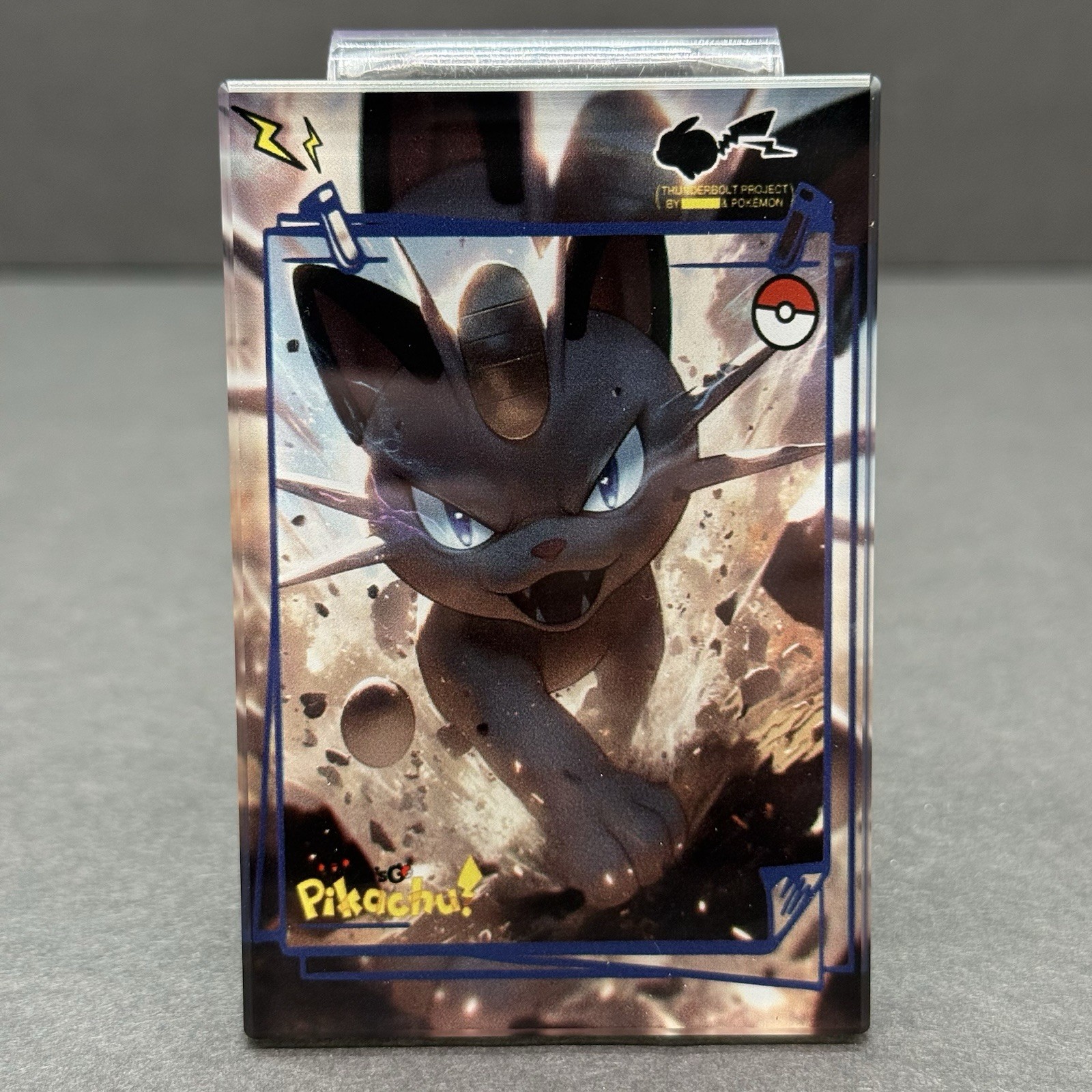 Alolan Meowth 3D Acrylic Pokémon Magnet 3.5\