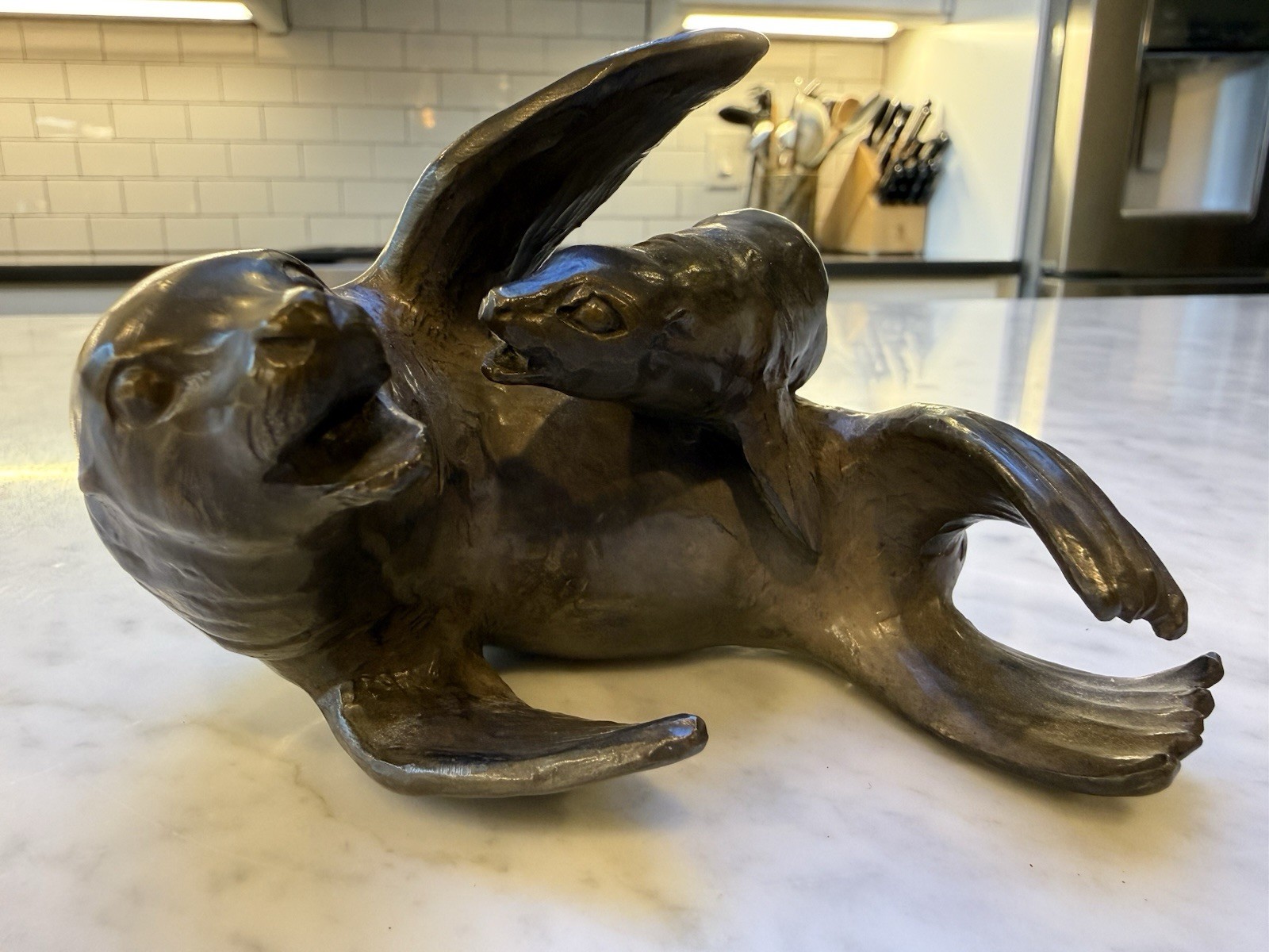 Rare 1981 Jacques and Mary Regat Seal and Babe Bronze Signed Sculpture #5/25