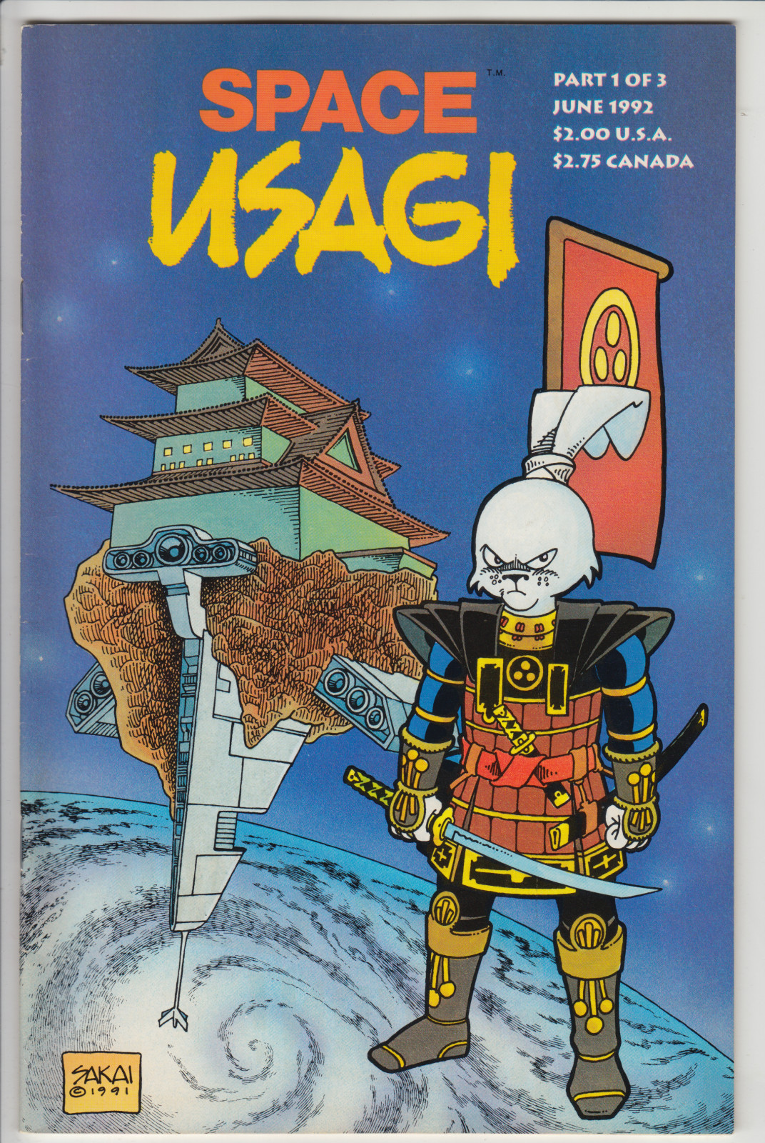 Space Usagi, Vol. 1 #1 (1992) FN/VF Mirage Publising bag/board