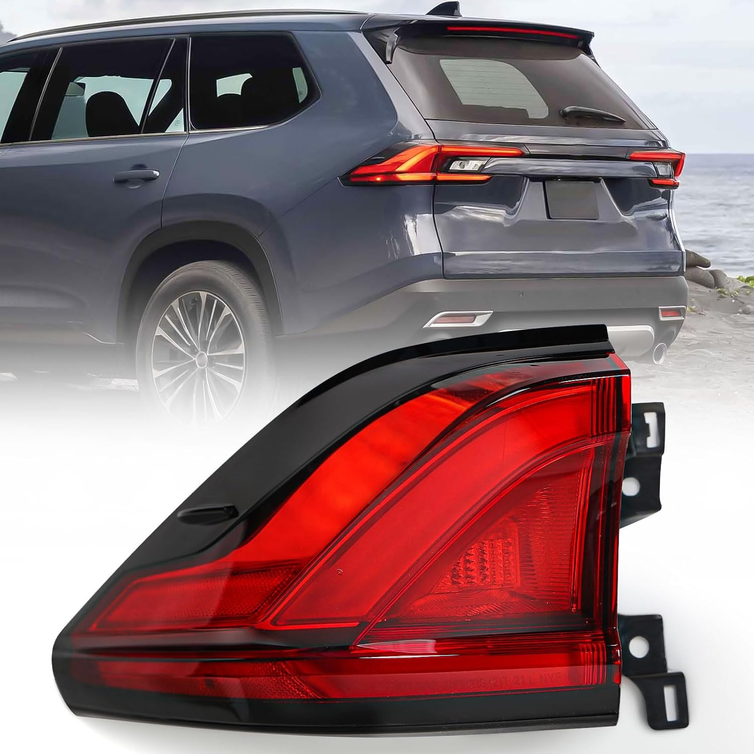 Left Outer LED Tail Light for Toyota Grand Highlander 2024 2025 LH