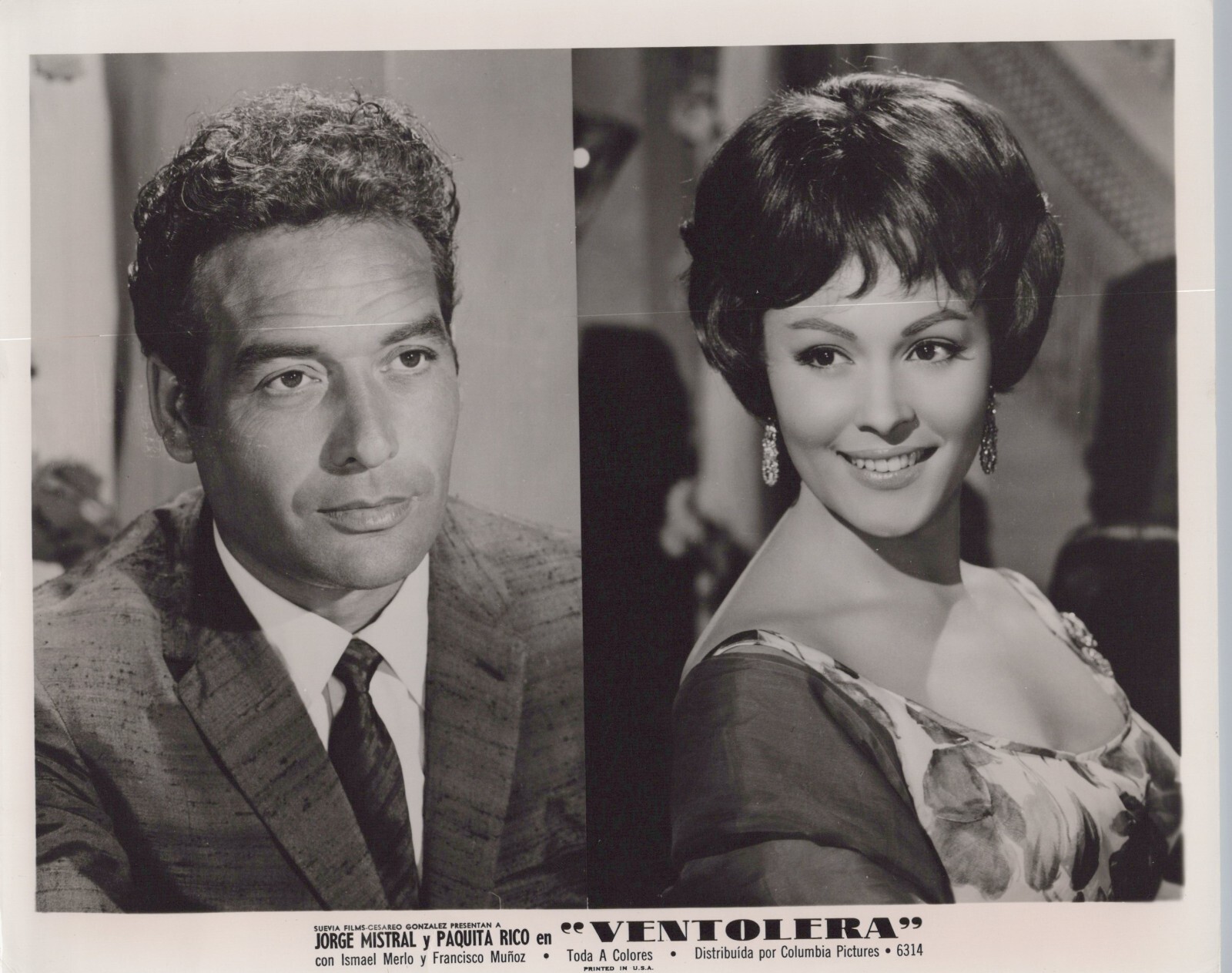 Jorge Mistral + Paquita Rico in Ventolera (1962)🎬❤️Original Vintage Photo 785