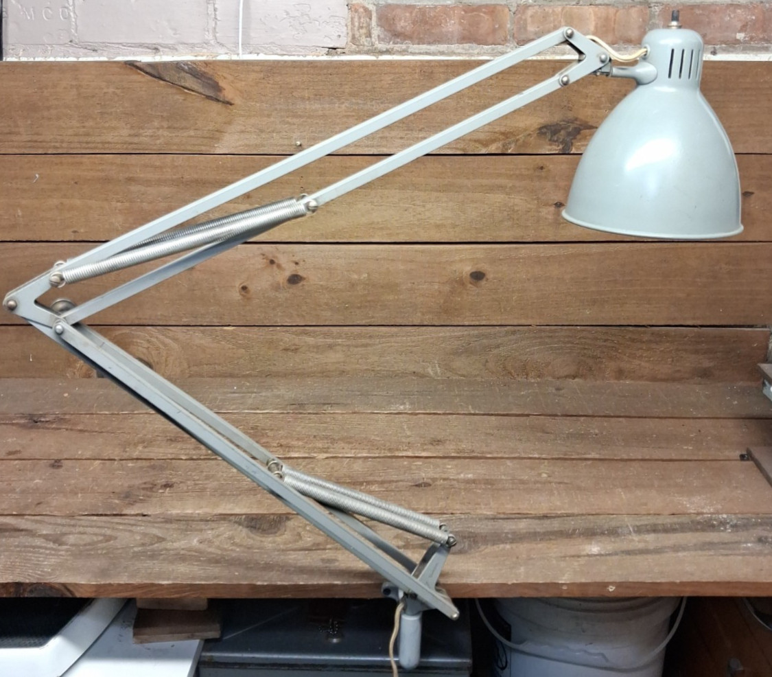 Vintage 50s 60s LUXO L-1 Articulating Desk Lamp Sweden