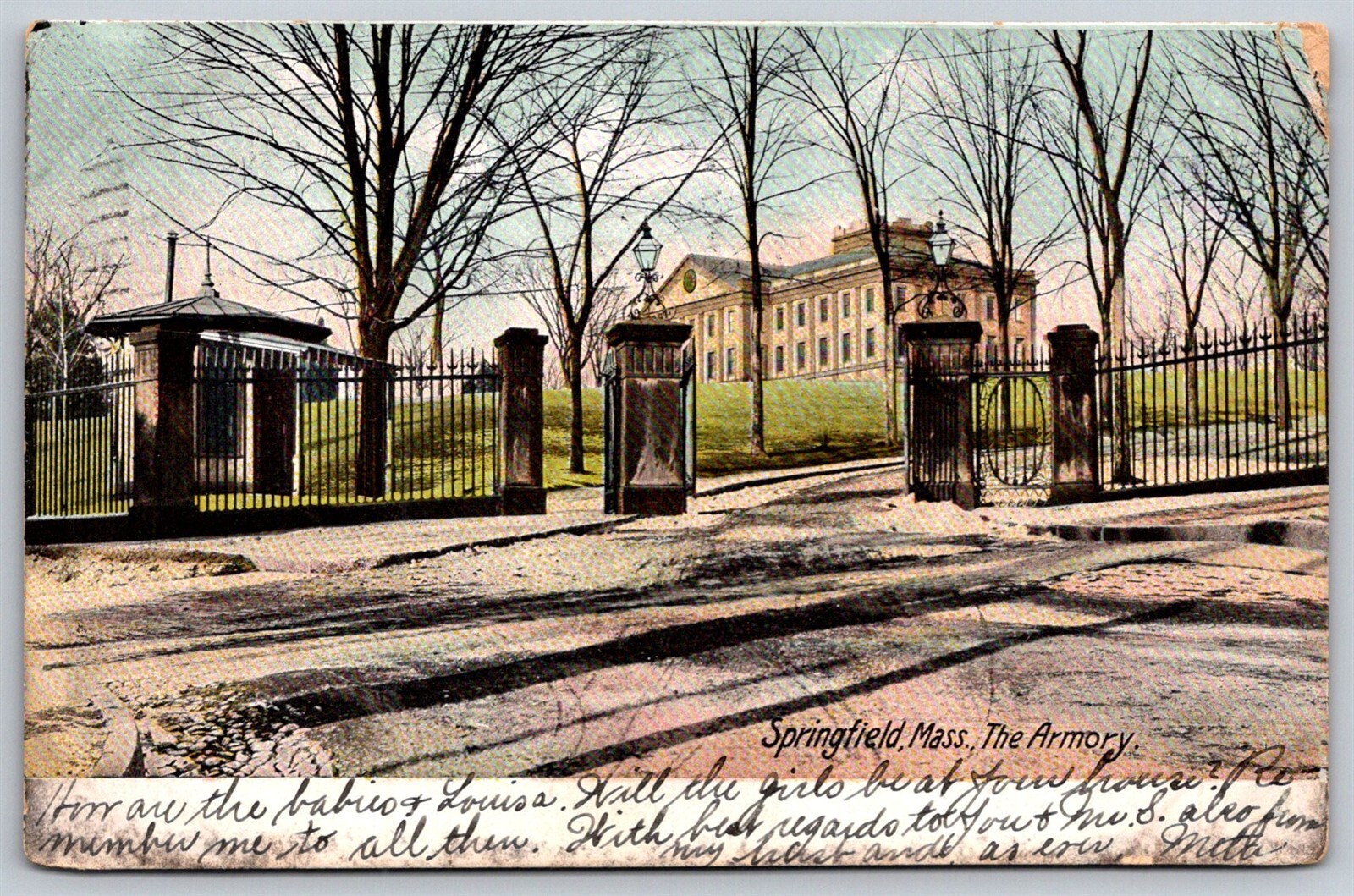 Springfield Massachusetts DB Postcard The Armory Springfield Massachusetts DB Postcard The Armory
