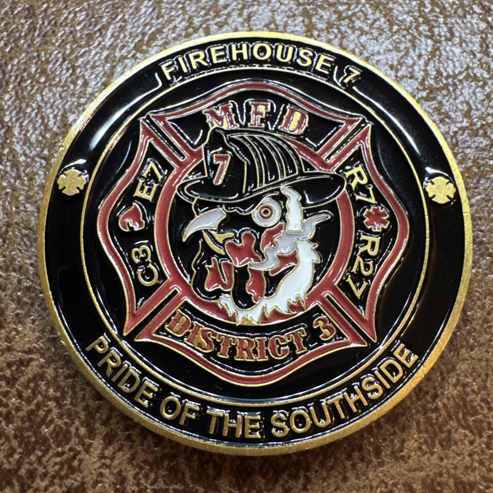 City Of Miami Fire Rescue Challenge Coin Firehouse 7 ‘Pride Of The Southside’ 