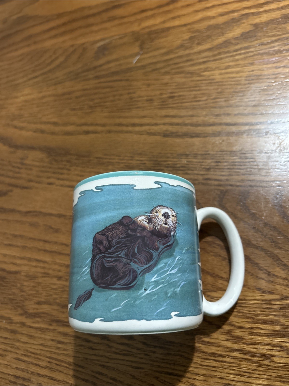 Vintage Potpourri Press Coffee Mug SEA OTTER 1991 Made In Korea
