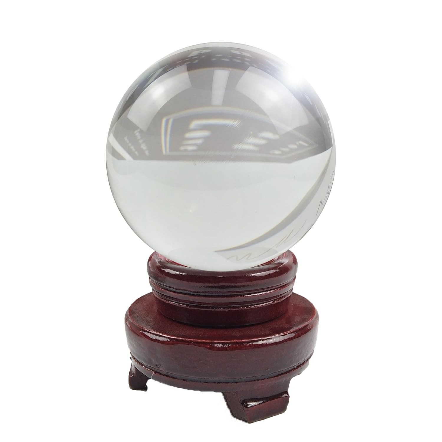 Large Crystal Sphere Ball 100mm Stand for Witchcraft Magical Tools Crystal