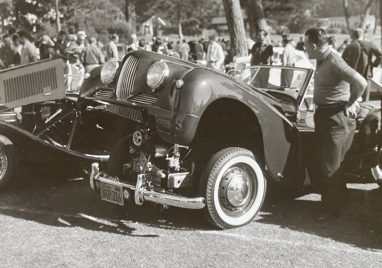 Jowett Jupiter Sports Car Pebble Beach 1950s Luxury Car Show Vintage Photo