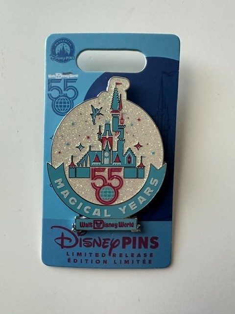 2026 Disney WDW Glitter Castle 55th Anniversary LR Pin - MAGICAL YEARS