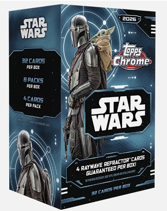 2026 TOPPS CHROME STAR WARS Value Blaster Box