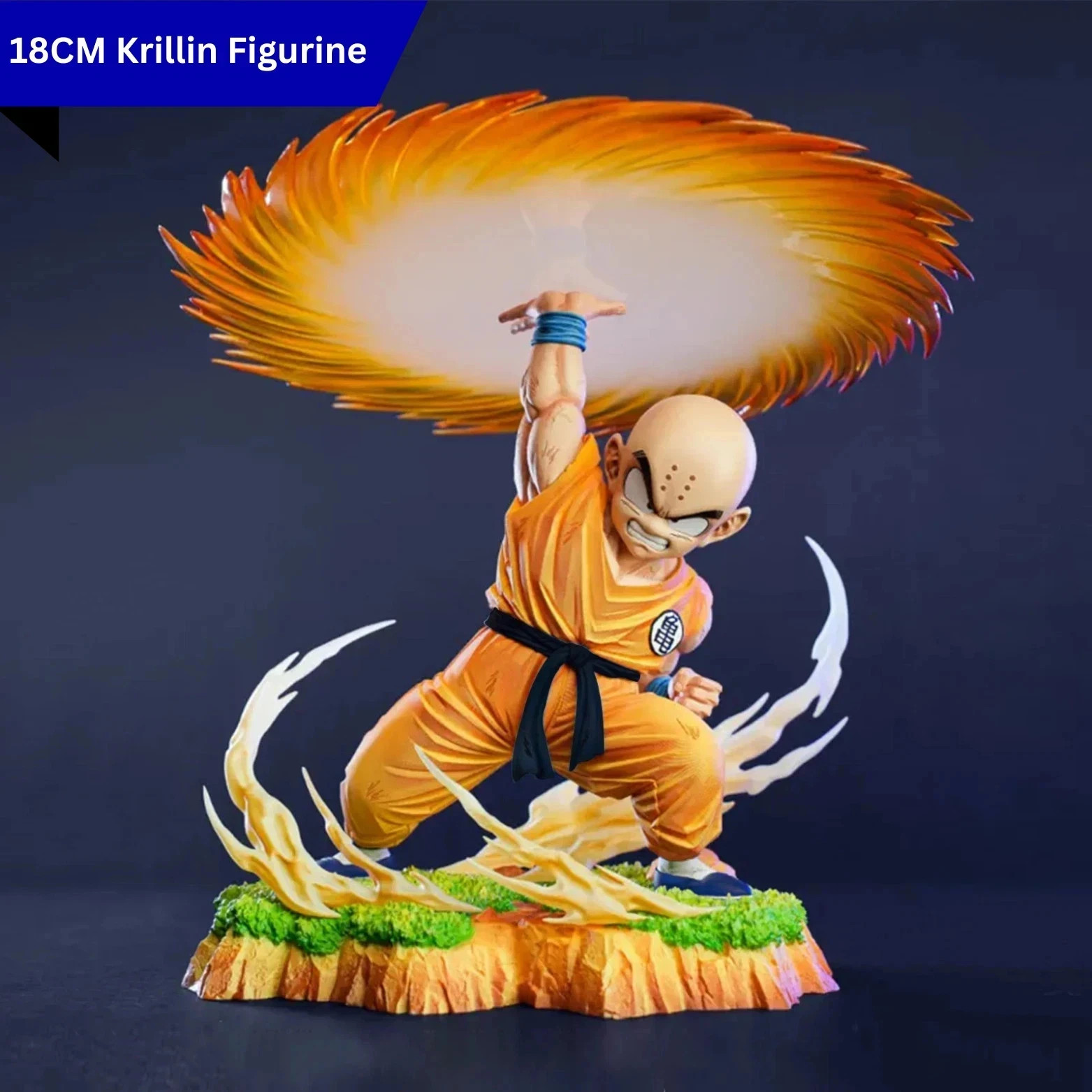 18cm Dragon Ball Z Krillin/Kuririn Kienzan Figure - PVC Anime Statue Collectible