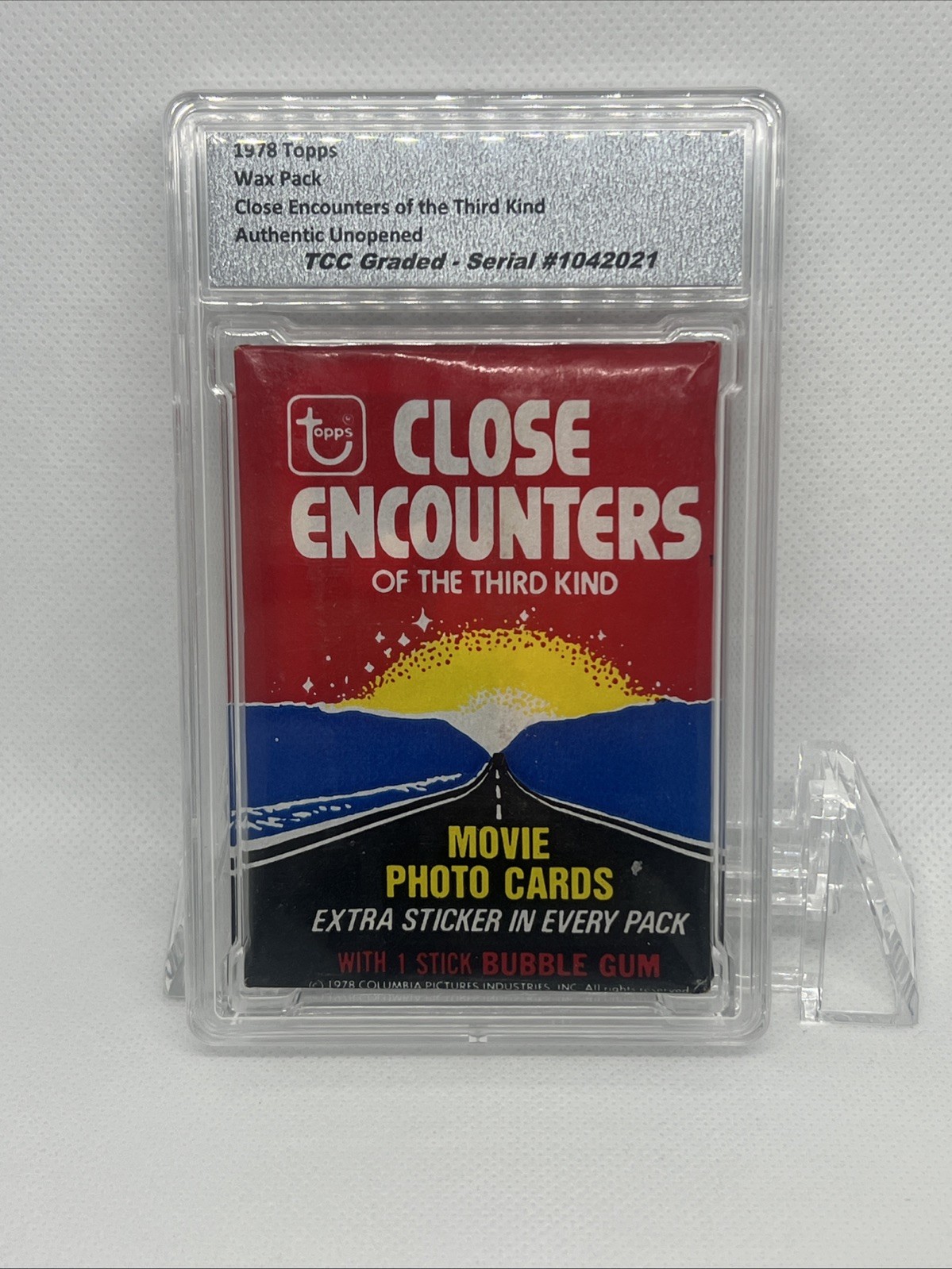 1978 Topps Close Encounters Third Kind Wax Pack Authentic Unopened Encapsulated