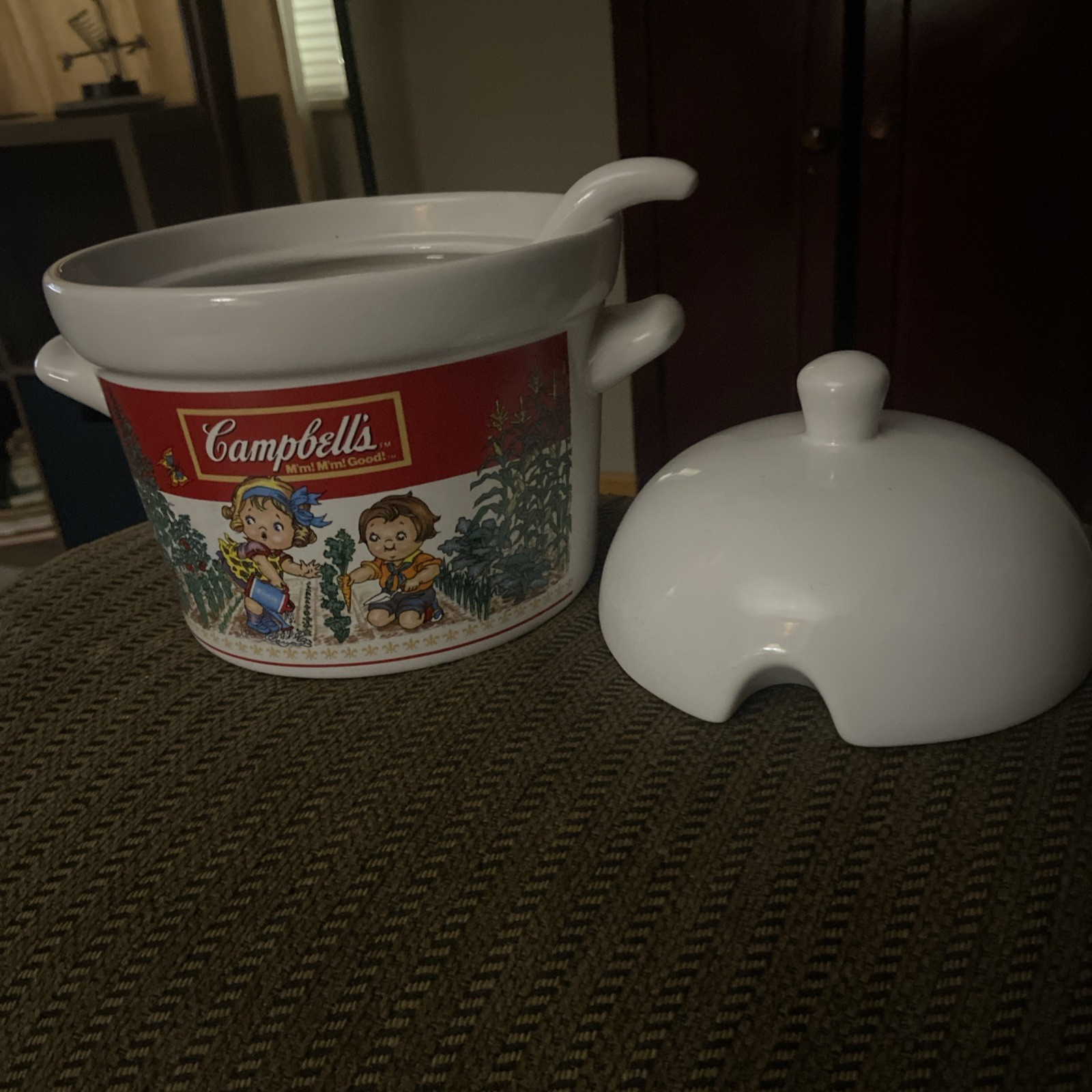Vtg. Campbell\'s Soup 1993 Westwood Intl Ceramic Soup Tureen orig Lid & Ladle