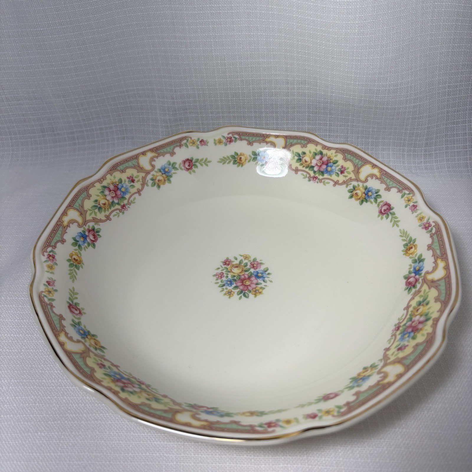 Vintage Mount Clemens Mildred 8” Shallow Soup Bowl 1930’s Or 40’s Vintage Mount Clemens Mildred 8” Shallow Soup Bowl 1930’s Or 40’s