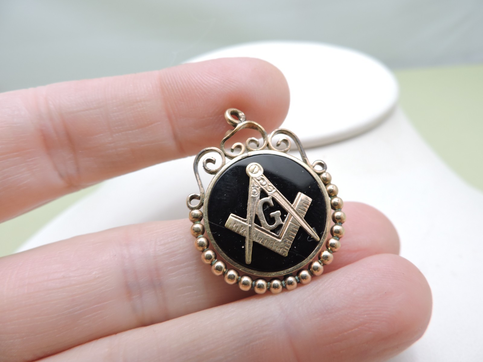 Vintage 10k Gold Masonic & Gold filled Mens Pendant / Watch Fob RARE Vintage 10k Gold Masonic & Gold filled Mens Pendant / Watch Fob RARE