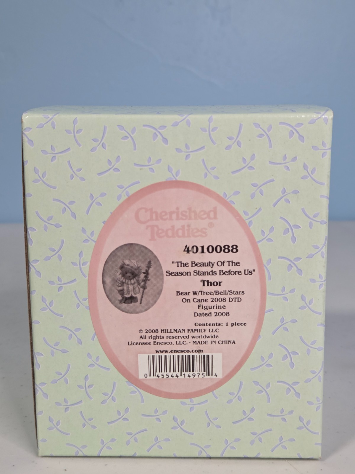 Cherished Teddies 2008 Enesco Thor Figurine Box 4010088