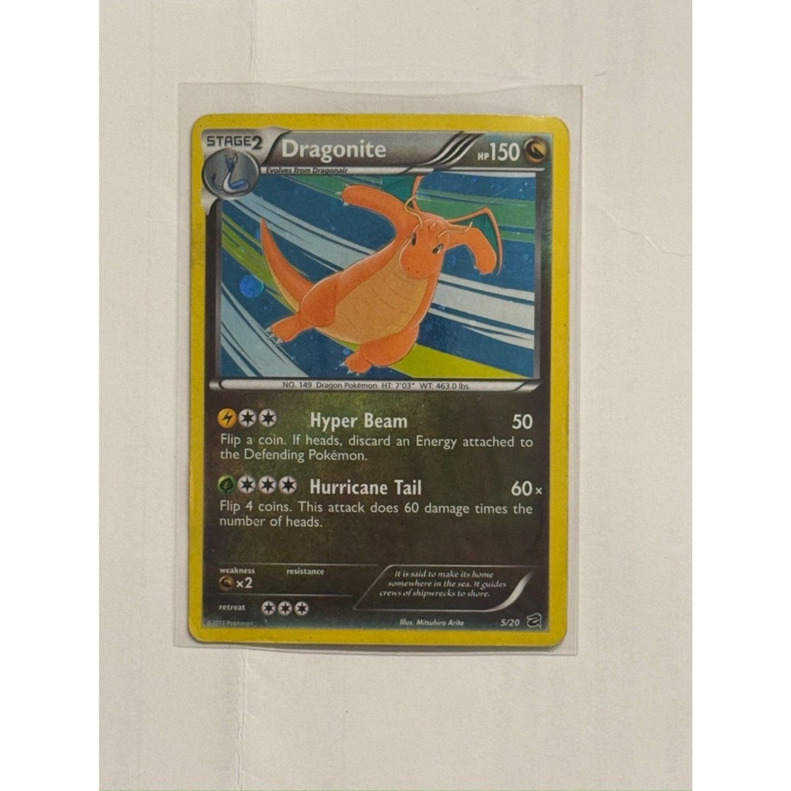 Pokemon Dragonite Holographic 5/20 LP-MP Look at Pics