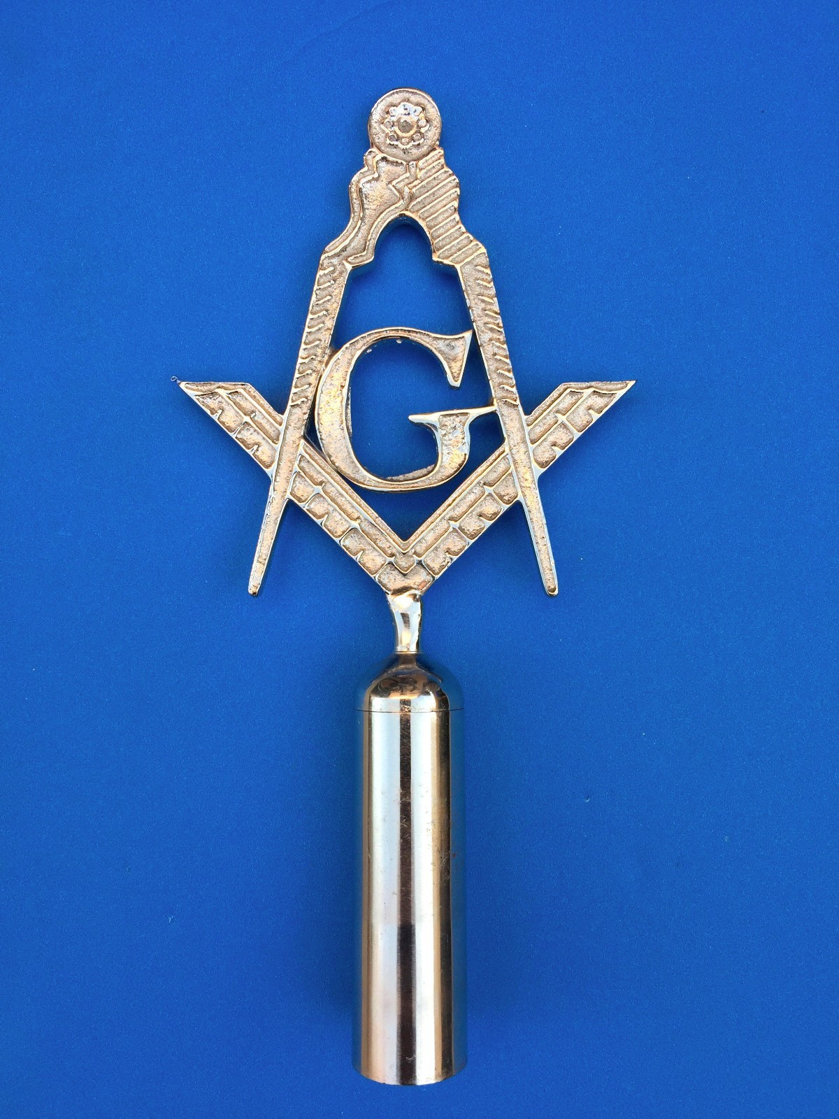 Lodge Masters Top Rod for Masonic Ceremonies Silver Finished Lodge Masters Top Rod for Masonic Ceremonies Silver Finished