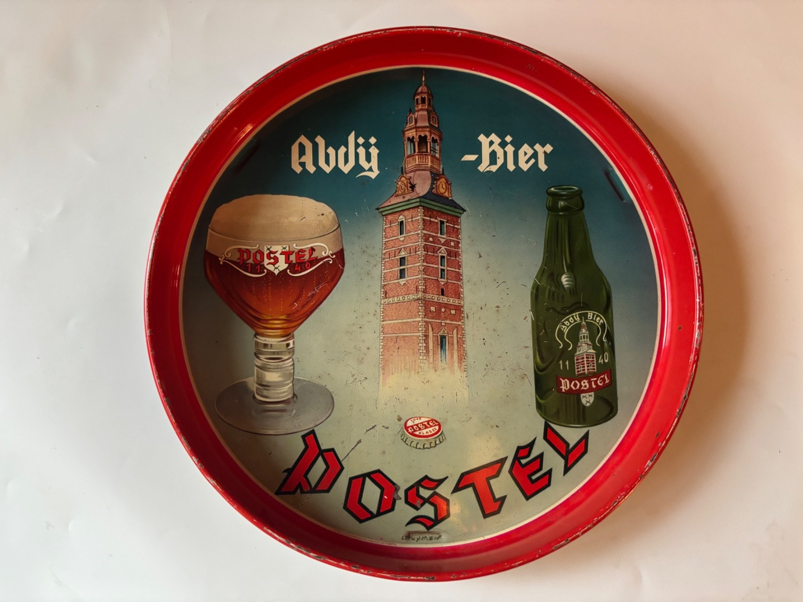 Vintage Postel Belgian Beer Tray (11.25\