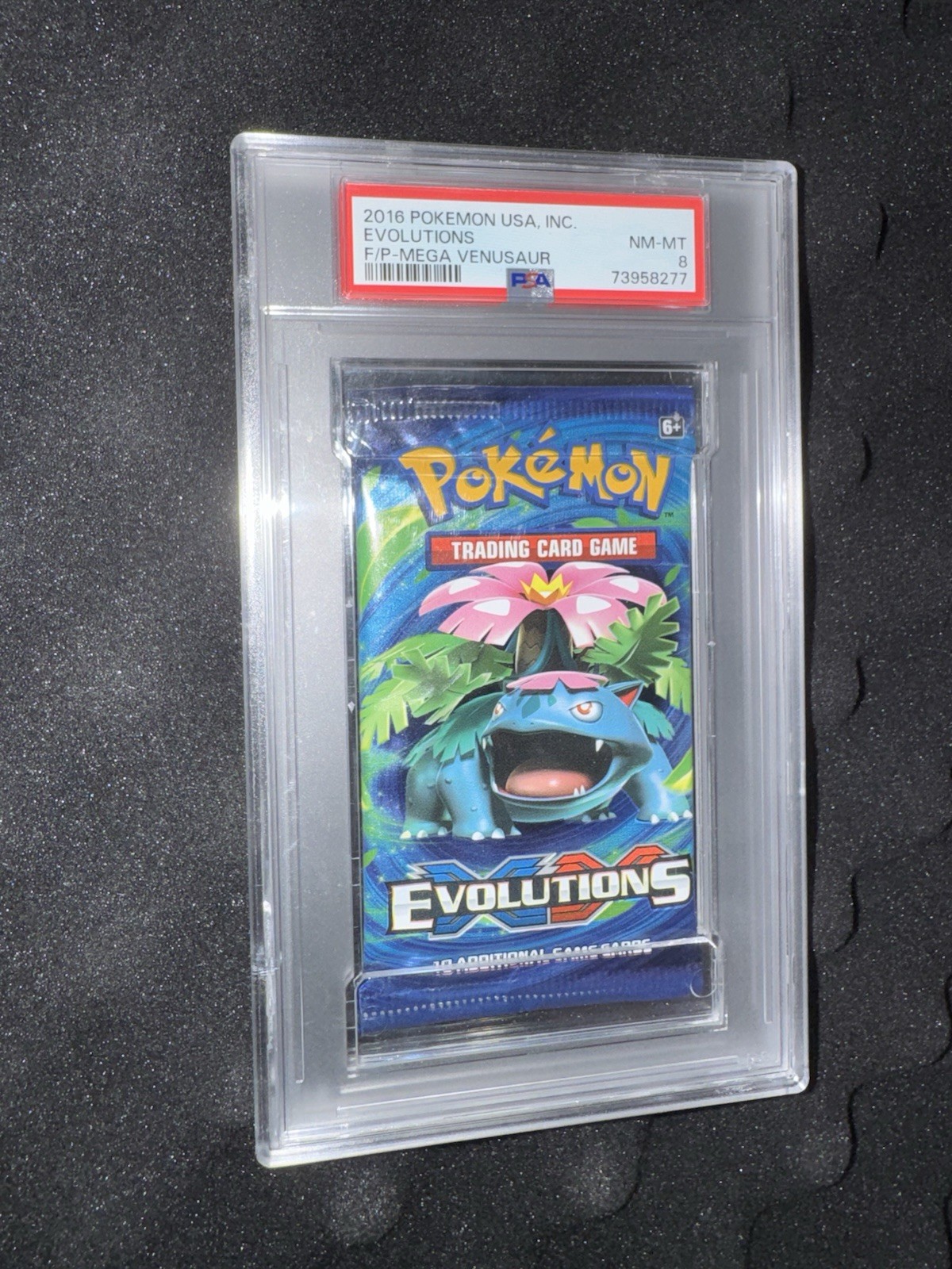 2016 POKEMON XY EVOLUTIONS FOIL PACK MEGA VENUSAUR - PSA 8
