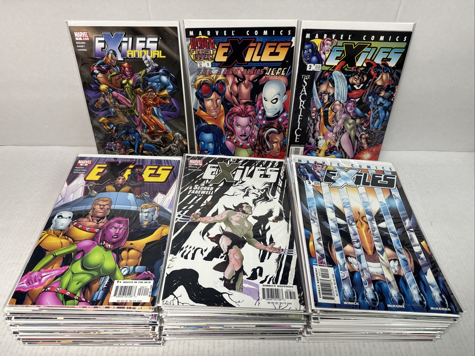 EXILES #1-100 + Annual Complete Set Volume 1 Marvel Comics 2001 Key Issues