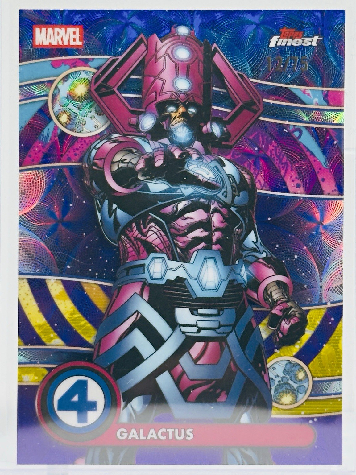 2026 Topps Finest Marvel Fantastic Four Negative Zone Galactus NZ-035  # /75