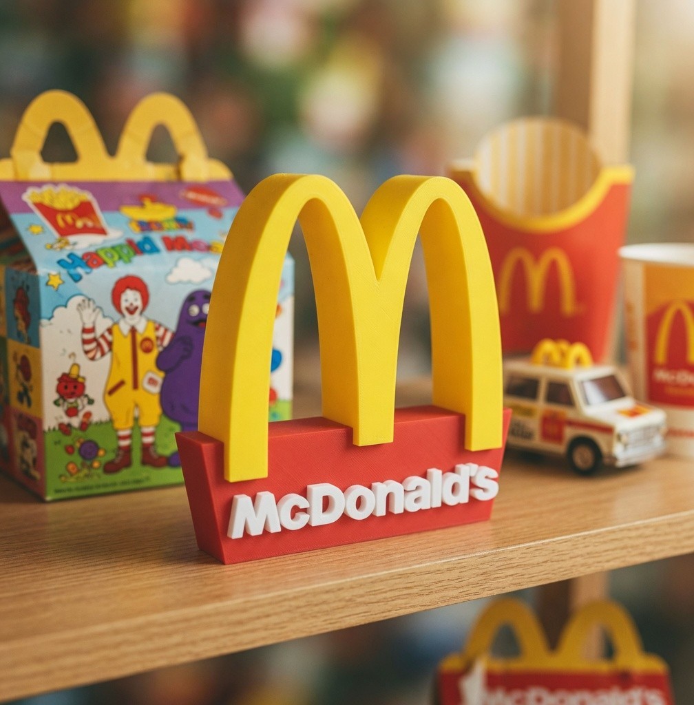 McDonald\'s Sign Desk Art  Shelf