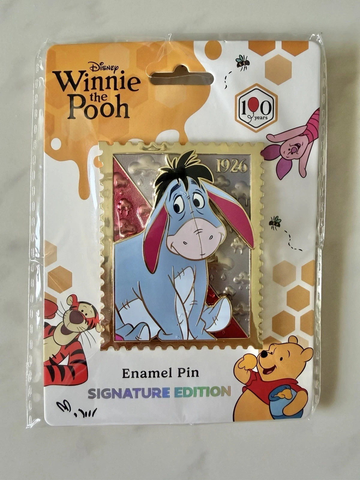 Pink A La Mode - Eeyore Pooh Disney Royal Stamp Jumbo Pin Collection LE 400